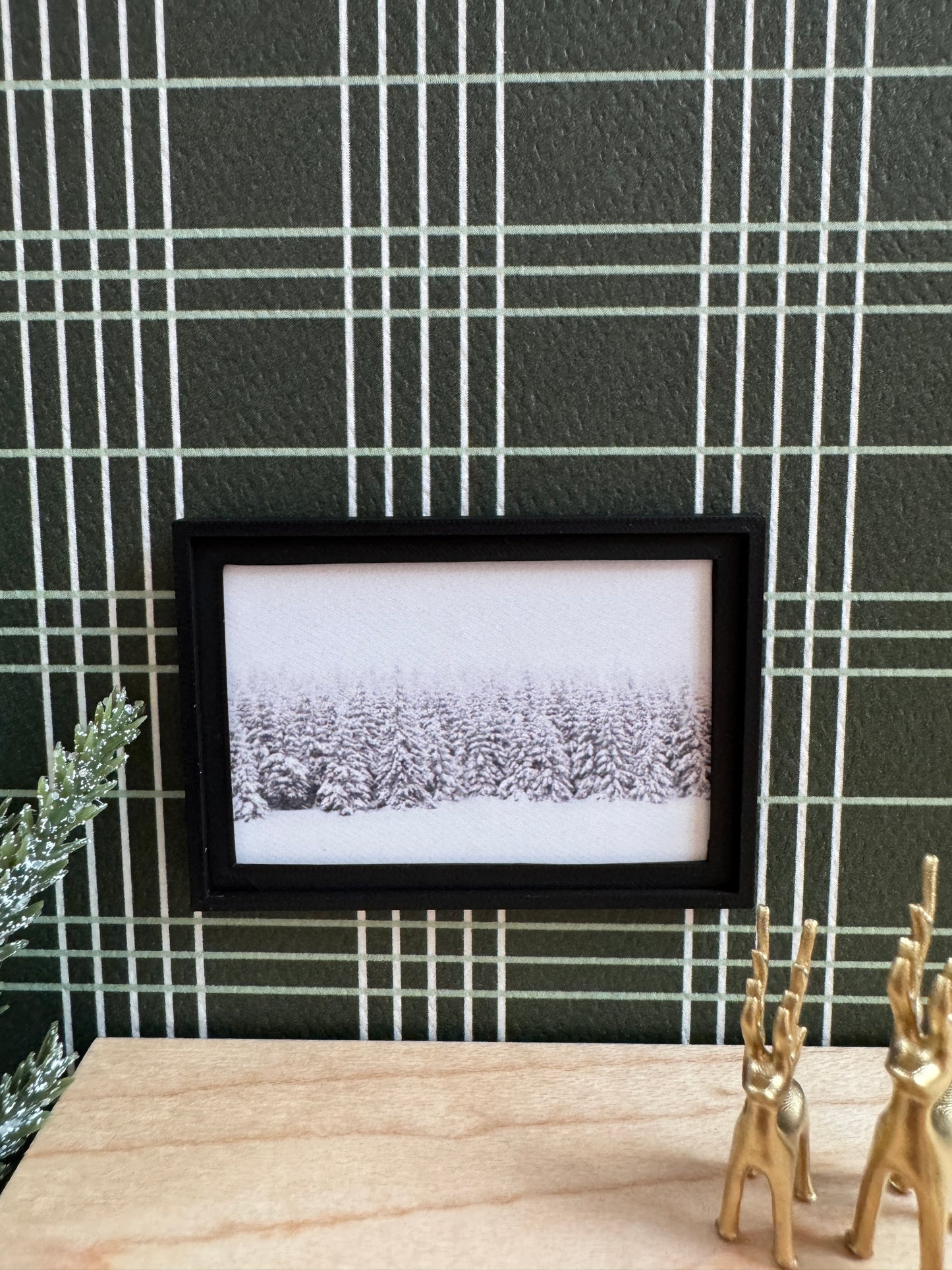 Snowy Winter Trees Framed Wall Art