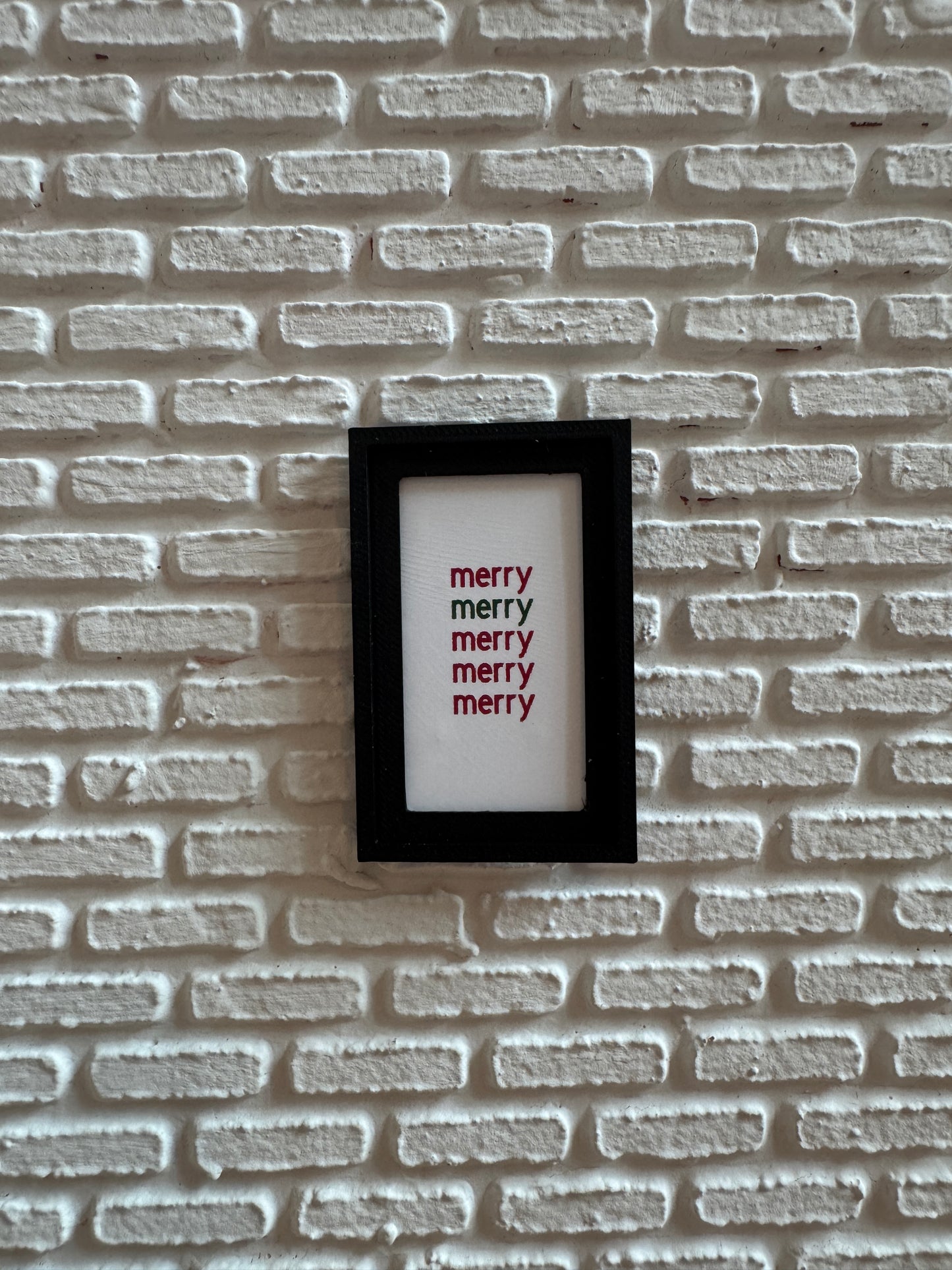 Framed "Merry" Christmas Picture