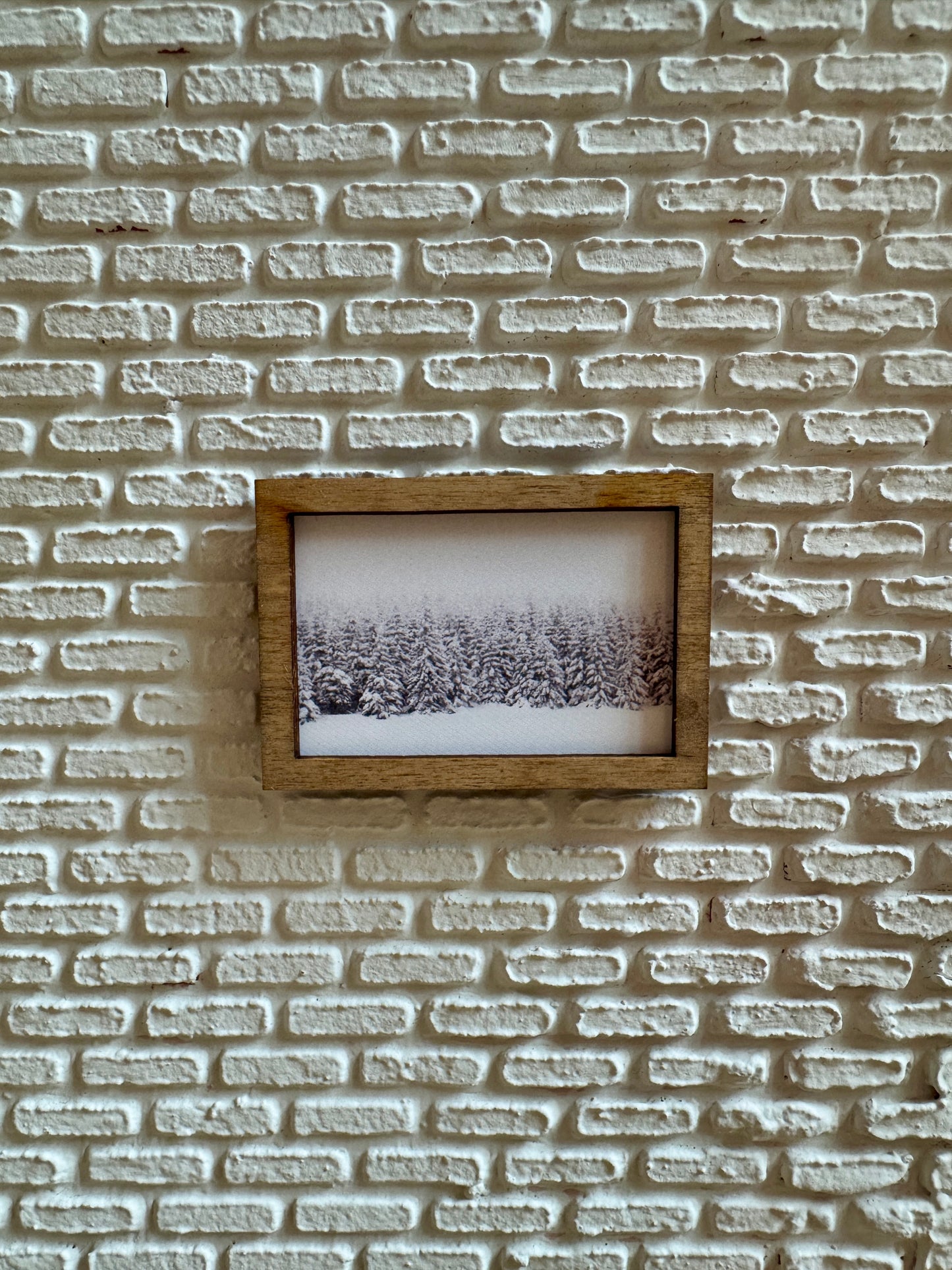 Snowy Winter Trees Framed Wall Art