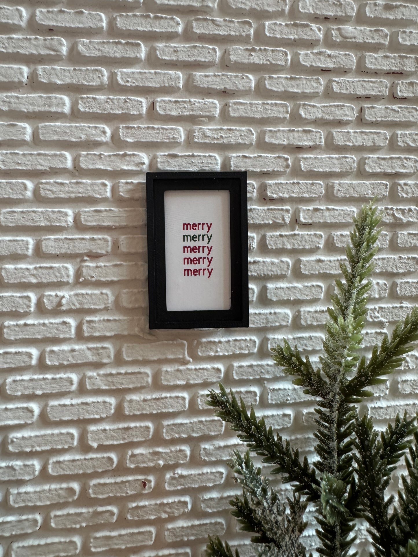 Framed "Merry" Christmas Picture