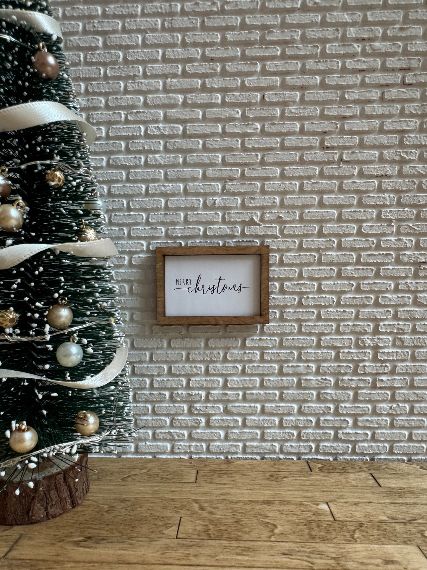 "Merry Christmas" Framed Farmhouse Wall Art