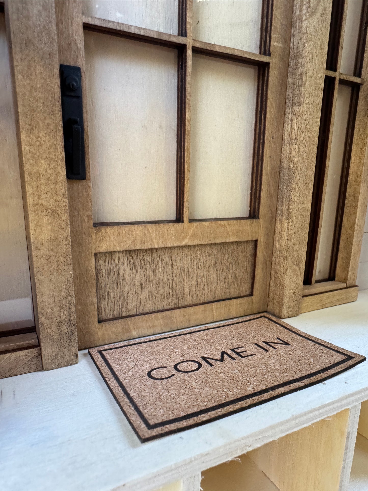 Miniature "Come In" Front Door Mat