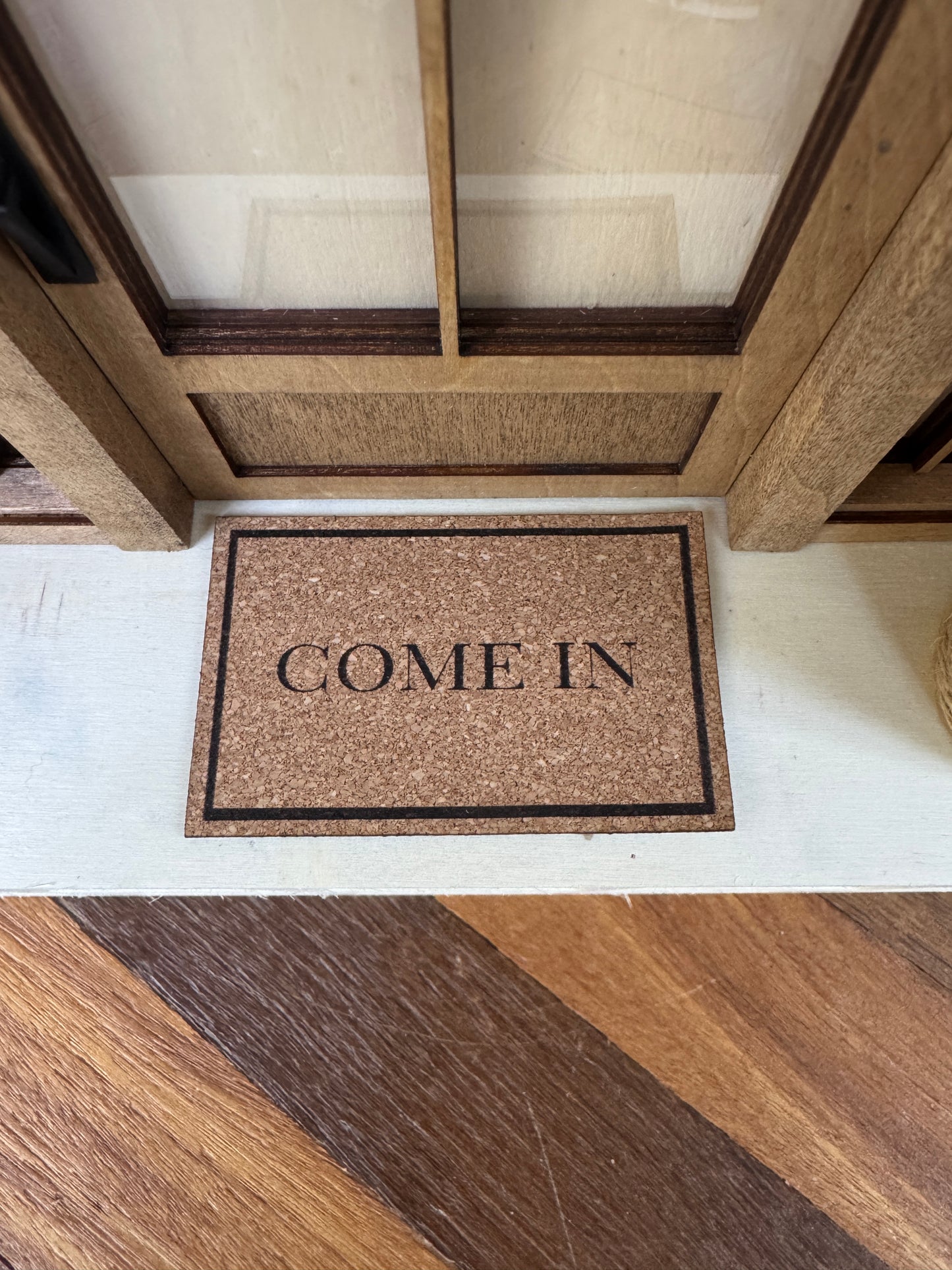 Miniature "Come In" Front Door Mat