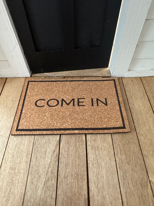 Miniature "Come In" Front Door Mat