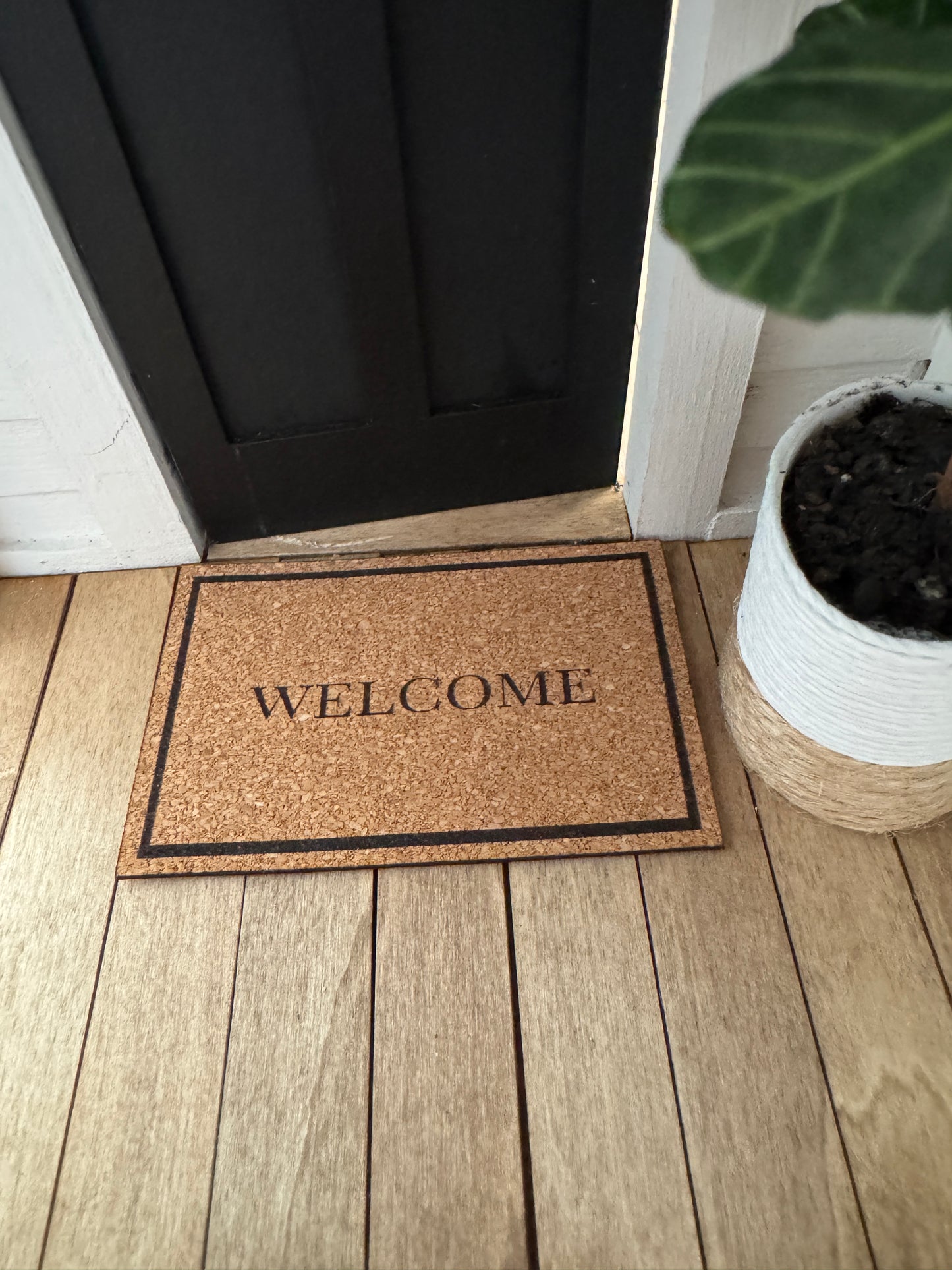 Miniature "Welcome" Front Door Mat