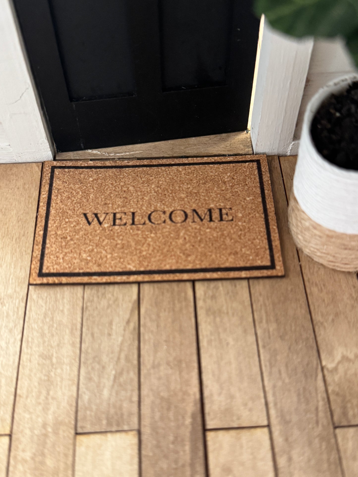 Miniature "Welcome" Front Door Mat